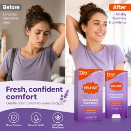 Whole Body Deodorant Stick for Daily Freshness – Compact Antiperspirant for Home, Gym and Travel