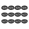 sourcing map 12Pcs 80mm/3.15" Circular Soffit Air Vents, Plastic Soffit