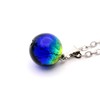 Gold Stone Keramarin Firefly Glass Necklace, Okinawa, Kerama Islands, Luminous