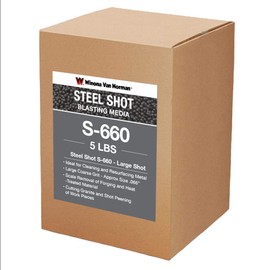 Steel Shot S-660 Blasting Media - Substitute for 550 - Large Size (5lbs)