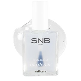 SNB Professional Nail Hardener with Diamond Powder 15 ml - Strengthens Thin and Brittle Nails - Nano Technology for More Strength and Shine - Easy to Use | Nail Care | Diamond Hardener