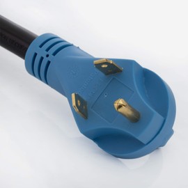 RecPro RV Power Adapter | 30A Male to 30A Female Y-Adapter | 30A Power Splitter Cord | 2-Outlet RV Extension Cord