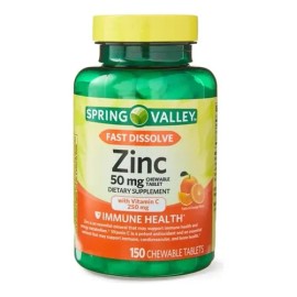 Zinc 50mg Alta Potencia Inmunidad Salud 150 Masti Cuida Piel Sabor Neutro