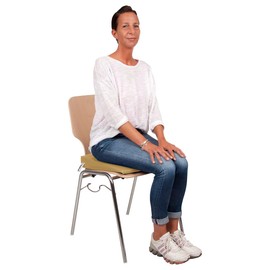 Sport-Tec Seat Wedge Cushion VB 120 Seat Cushion Orthopaedic Wedge Cushion with Faux Leather Cover, Car Seat Cushion, Office Seat Cushion, Seat Wedge