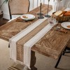 Macrame Table Runners Cotton Linen Fringe Boho Table Runner, Rustic