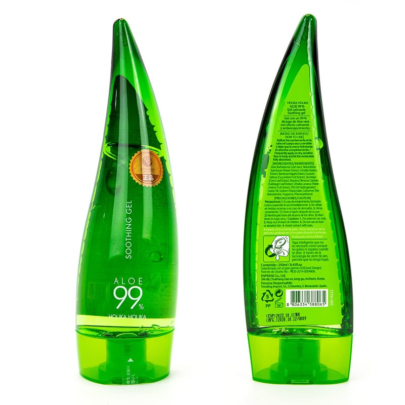 Holika Holika Pack Aloe Vera 99% Beruhigungsgel, 2x 250ml