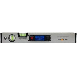 MAKA Digital Spirit Level 416 mm - 4 x 90° Range - Built-in Magnets - With Backlight - Digital Inclinometer - Angle Finder Gauge Spirit Level
