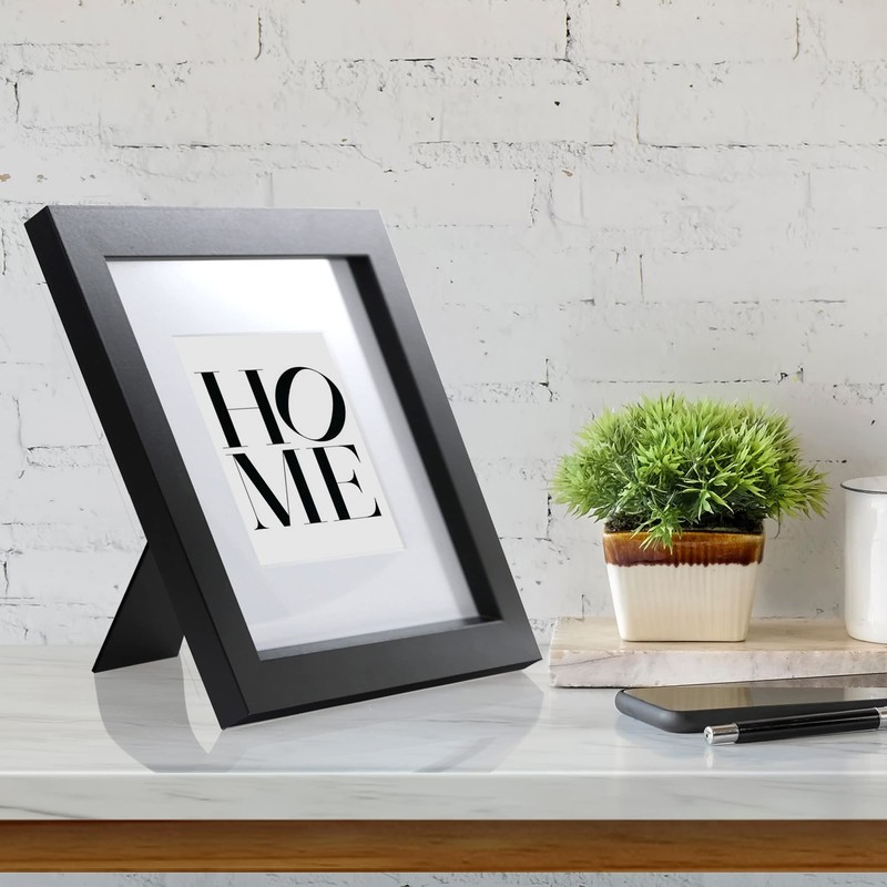 Fabian Clarke London® Modern Black Square 8x8 Picture Photo Frame