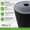 Neoprene Rubber Sheet, Rolls, Strips 3/16" (.187") Thick x 6"