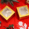 NPLUX 50pcs Cookie Boxes with Window Bakery Boxes Small Treat