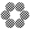 Bulletgxll Checkerboard Round Placemats Set of 6 Washable Table Mats