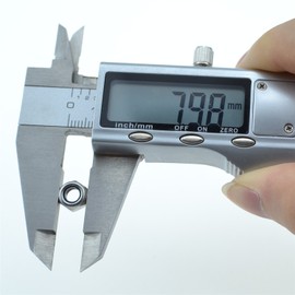 304 Stainless Steel Hex Nut Nylock Locknuts A2-70 (50, M5-Pitch 0.8)