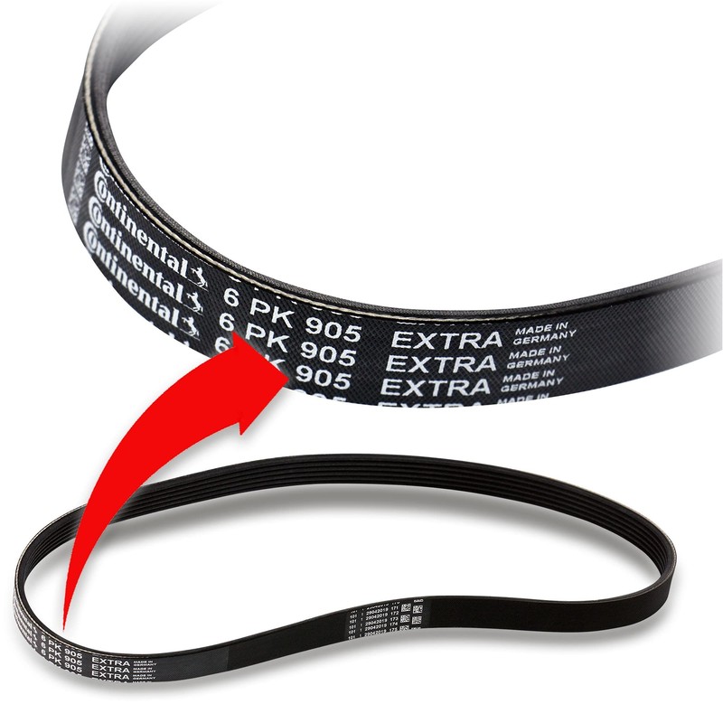 CONTITECH 6PK905EXTRAK1 V-Ribbed Belt Set