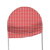 Red-and-White-Checkered Arch Backdrop Cover Kids Red Farm Parties Chiara Backdrops