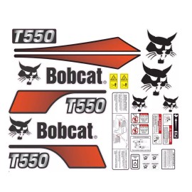 Aftermarket T550 v2 -Sides only- Skid Steer Set Vinyl Decal Sticker