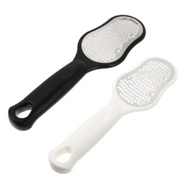 minkissy 2Pcs Stainless Steel Foot Rasp File with Lids Dual Sided Callus Remover and Dead Skin for Foot Care Pedicure Tools