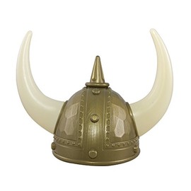 P'tit Clown 31014 Viking Helmet with Spike Long Horns Adult One Size