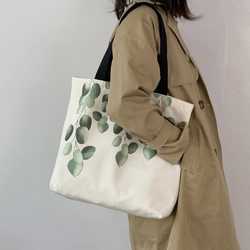Zabonchi Cute Canvas Bag, Tote Bag, Large Capacity, Shoulder Bag,