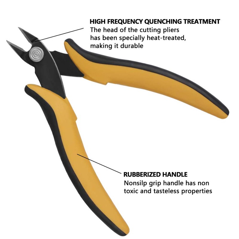 Kalim 5.5”Mini Wire Cutter, Precision Flush Cutter, Strong and Sharp