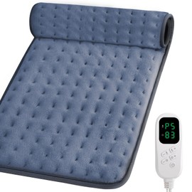 Heating Pad, Fast Heating Technology, Electric Heat Pad with Automatic Shut-Off and 6 Temperature Levels for Back, Shoulder, Abdomen, Neck