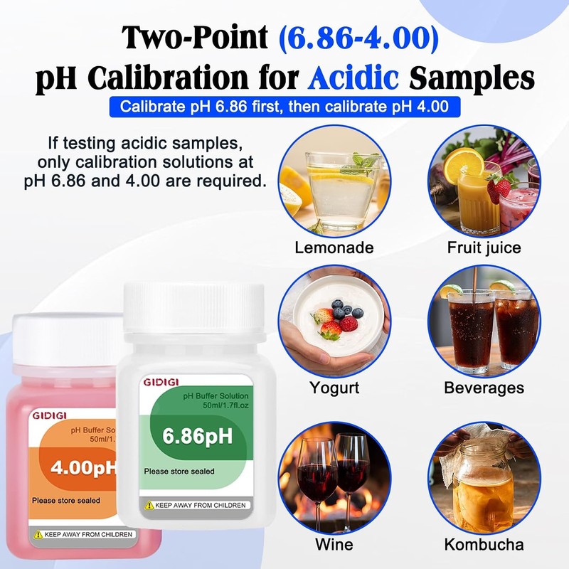 pH Buffer Solution 4,6.86,9.18 pH Calibration Solution for pH Meters