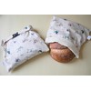 2 XL Beeswax Bread Bags for Homemade Bread, Reusable Cotton