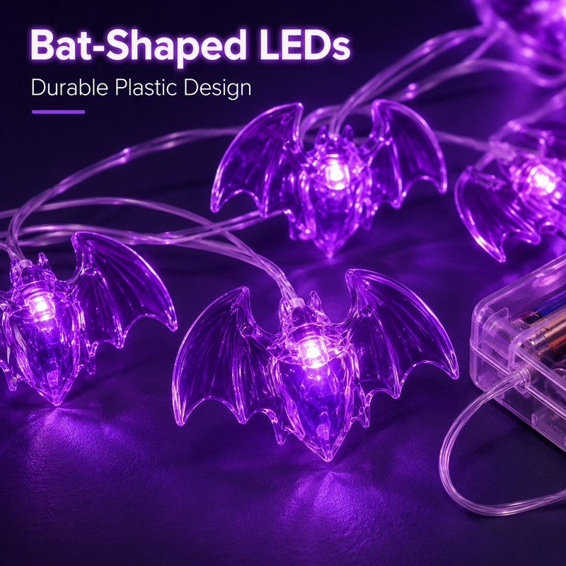 Halloween LED String Lights for Indoor & Outdoor Decor –