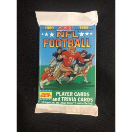 1989 Score Football (1) Sealed Pack From Box Barry Sanders Troy Aikman Rookie