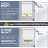 SHADEMOON Blackout Cordless Roller Shades for Windows,Free-Stop System Blind with