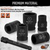 HORUSDY 1/2" Drive Shallow Impact Socket Set, 24-Piece SAE (7/16"-1")