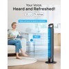 Dreo Smart Tower Fan for Bedroom, 26ft/s High-Speed 40" Standing