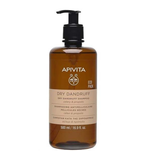 Apivita Eco Pack Dry Dandruff Shampoo Celery & Propolis, 500ml