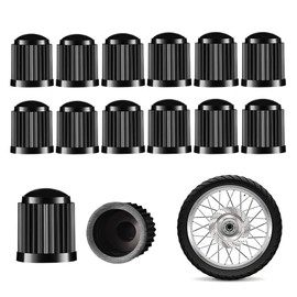 LKCCTK Air Valve Caps Car Tire Valve Caps Airtight Seal Long Lasting Rust Resistant Corrosion Resistant Dust Resistant for Automobiles Motorcycles Trucks 12 Pack