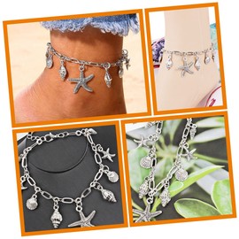 KOMBIUDA Foot Jewelry Ankle Chain Ankle Bracelet for Women Sea Conch Anklet Jewelry Anklet