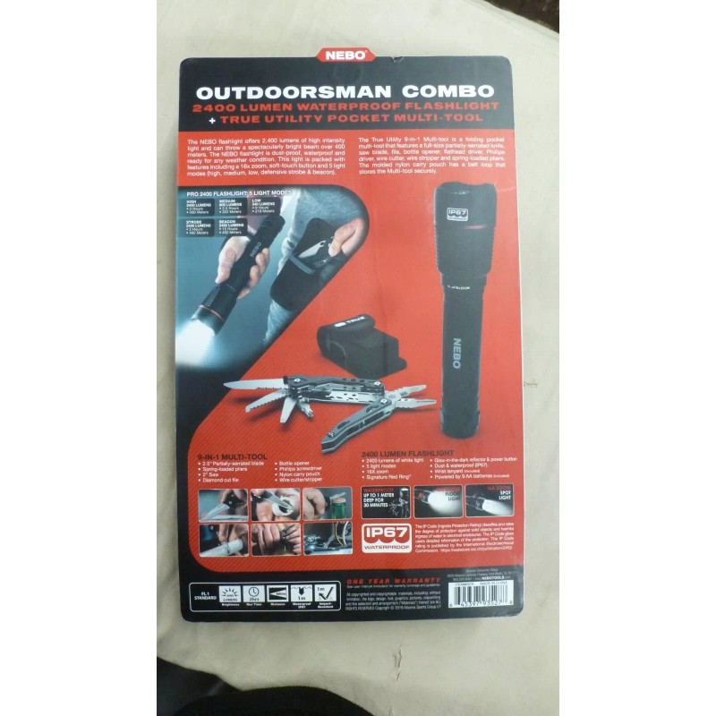 Nebo IP67 Outdoorsman Combo *NEW* Item#6876 - SEALED
