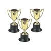 Fun Express Small Plastic Gold Trophies - Party and Event