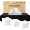 LastTissue® Reusable Tissue Box - with 18 Soft Organic Cotton