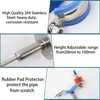 bociloy 304 Stainless Steel Wall Mount Ceiling Mount Pipe Supports,