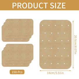 Pack of 150 Non-Stick Baking Paper for Hot Air Fryer (Original Colour)