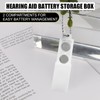 3pcs Hearing Aid Battery Cases, Plastic Hearing Aid Batteries Caddy