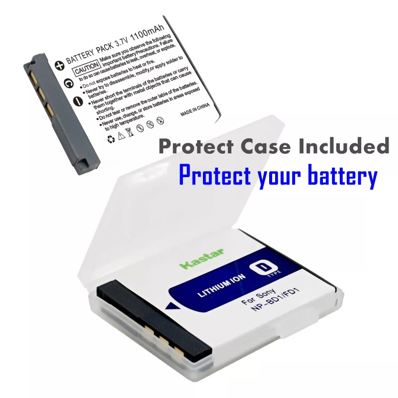 For Sony 1x Kastar Battery for Sony NP-BD1 FD1 Type