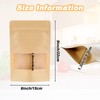 300 Pcs Stand Up Pouches with Window, Reusable Food Storage