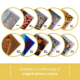 Adventa 4x6 Glitter Confetti Pink Acrylic Photo Frame