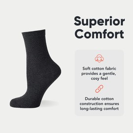 FM London (12-Pack) Boys & Girls School Socks Comfortable Kids Socks with Ergonomic Fit Grey, School Socks Girls & Boys Seamless Socks Children with Durable Design, Grey, 9-12 UK