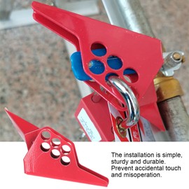 Garsent Standard Ball Valve Lock, Steel Ball Valve Lock, Ball Valve Lock with Padlock, Ball Valve Lock for Metallurgy for Electricity