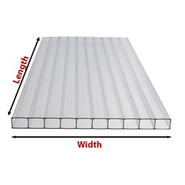SAMPLE - Polycarbonate Roofing Sheets Various Colour and Thickness (10cm x 10cm)