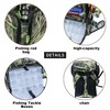 PLAY-KING Fishing Backpack Tackle Box Bag with Rod Holder Boxes