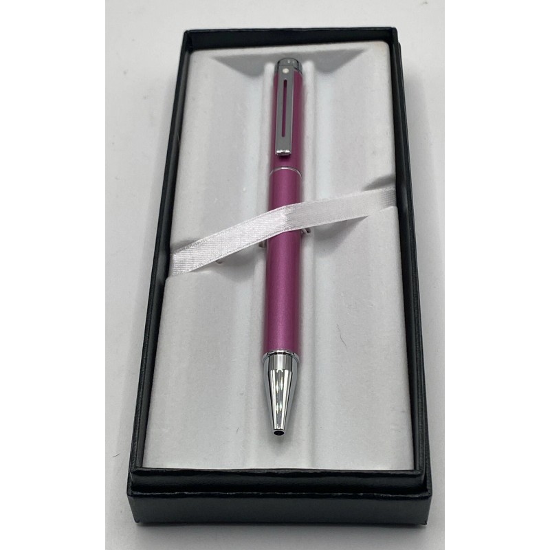 Sheaffer 200 Ballpoint Pen Matte Metallic Pink E2915651DC Chrome Trim