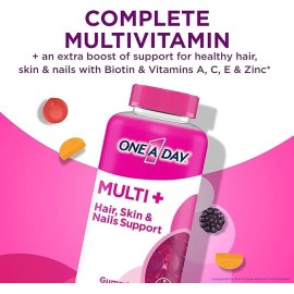 One A Day Multi Hair Skin & Nails Pelo Uñas Piel 120 Gomas Sabor Frutas