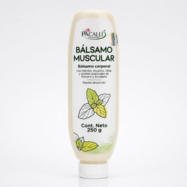 Bálsamo Muscular PACALLI 250 g con ingredientes de origen natural, para musculos cansados